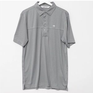 Travis Matthew Gray Polo Golf Shirt Large